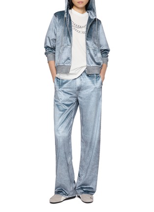 模特儿示范图 - 点击放大 - RAG & BONE - 仿牛仔连帽卫衣