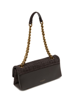 细节 - 点击放大 - KURT GEIGER - Kensington East West Crocodile Suede Bag