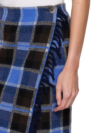  - GUEST IN RESIDENCE - TARTAN 格纹流苏围裹中长半身裙