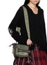 模特儿示范图 - 点击放大 - Y'S - Mini Zip Leather Shoulder Bag