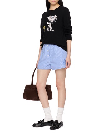 模特儿示范图 - 点击放大 - CHINTI & PARKER - X Peanuts Snoopy Mummy Knit Sweater
