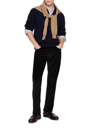 模特儿示范图 - 点击放大 - BARMAS - Straight Leg Corduroy Pants