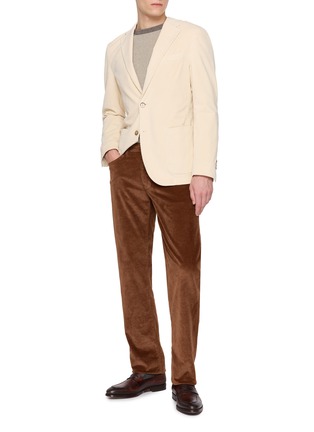 模特儿示范图 - 点击放大 - BARMAS - Straight Leg Corduroy Pants
