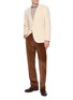 模特儿示范图 - 点击放大 - BARMAS - Straight Leg Corduroy Pants