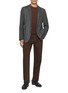 模特儿示范图 - 点击放大 - BARMAS - Straight Leg Cotton Cashmere Stretch Pants