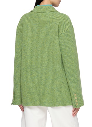 背面 - 点击放大 - EENK - Double Breasted Knit Cardigan