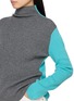  - EENK - Contrast High Neck Knit Top