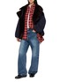 模特儿示范图 - 点击放大 - EENK - Reversible Volume Collar Jacket