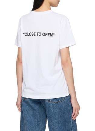 背面 - 点击放大 - EENK - Slogan Graphic Print T-Shirt