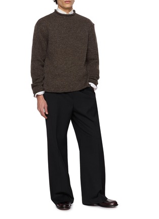 模特儿示范图 - 点击放大 - AMOMENTO - Roll Neck Knit Sweater