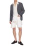 模特儿示范图 - 点击放大 - EQUIL - Single Breasted Garment Dyed Cotton Cashmere Twill Blazer