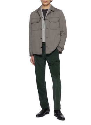 模特儿示范图 - 点击放大 - EQUIL - Garment Dyed Cotton Corduroy Pants