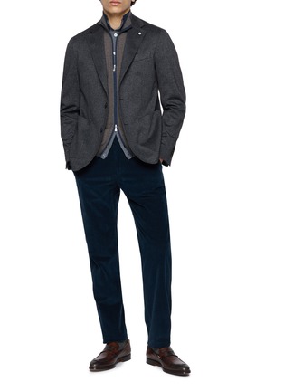 模特儿示范图 - 点击放大 - EQUIL - Garment Dyed Cotton Corduroy Pants