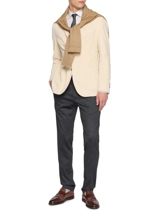 模特儿示范图 - 点击放大 - EQUIL - Single Breasted Garment Dyed Blazer