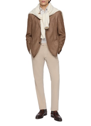 模特儿示范图 - 点击放大 - EQUIL - Flat Front Cashmere Cotton Twill Pants