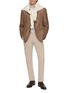 模特儿示范图 - 点击放大 - EQUIL - Flat Front Cashmere Cotton Twill Pants