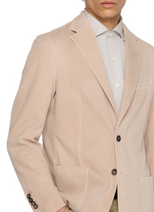  - EQUIL - Single Breasted Garment Dyed Cotton Cashmere Twill Blazer