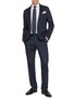 模特儿示范图 - 点击放大 - EQUIL - Single Breasted Pinstripe Travel Blazer