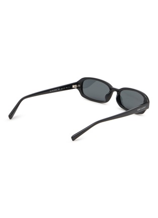 模特儿示范图 - 点击放大 - SAINT LAURENT - Recycled Acetate Rectangular Sunglasses