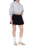 模特儿示范图 - 点击放大 - LACOSTE - Oversized Cropped Hoodie