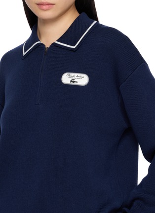  - LACOSTE - Collared Contrast Trim Zip Up Jacket