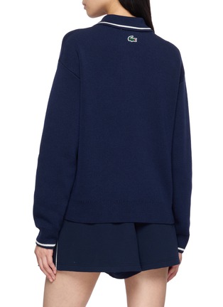 背面 - 点击放大 - LACOSTE - Collared Contrast Trim Zip Up Jacket
