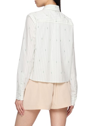 背面 - 点击放大 - LACOSTE - Logo Striped Cotton Shirt