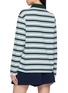 背面 - 点击放大 - LACOSTE - Striped Logo Patch Long Sleeve Polo Shirt
