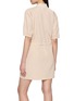 背面 - 点击放大 - LACOSTE - Contrast Piping Drawstring Waist Zip Dress
