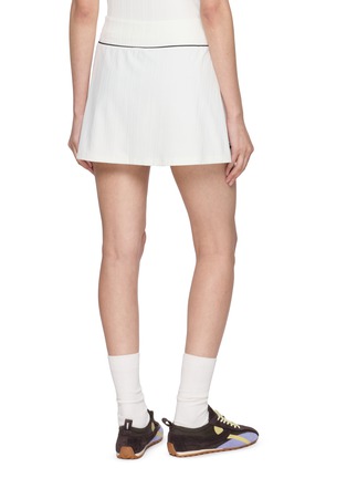 背面 - 点击放大 - LACOSTE - Contrast Piping Pleated Stretch Mini Skirt