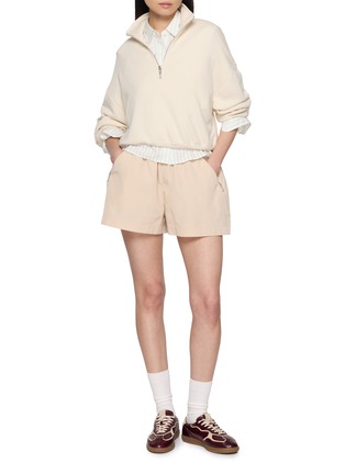 模特儿示范图 - 点击放大 - LACOSTE - Elasticated Drawstring Waistband Bermuda Shorts