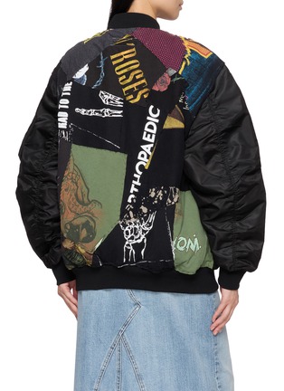 背面 - 点击放大 - DISCOVERED - Collage Band Tee Panel MA-1 Blouson