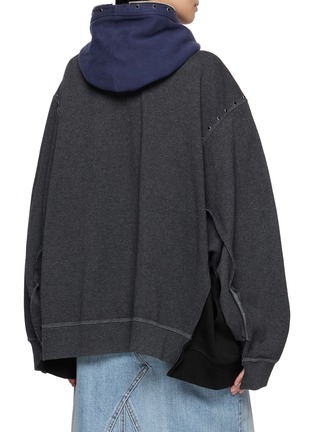 背面 - 点击放大 - DISCOVERED - X Champion Stud Embellished Panel Sweat Hoodie
