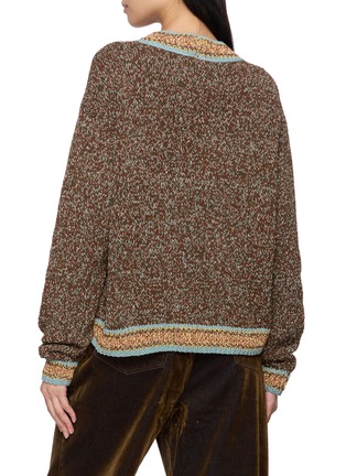 背面 - 点击放大 - STORY MFG - Bulb Contrast Trim Cotton Knit Cardigan