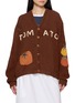 首图 - 点击放大 - STORY MFG - Twinsun Tomato Appliqué Cotton Knit Cardigan