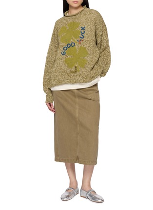 模特儿示范图 - 点击放大 - STORY MFG - Twinsun Roll Neck Knit Sweater