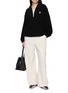 模特儿示范图 - 点击放大 - DUNST - Unisex Quarter Zip Fleece Sweatshirt