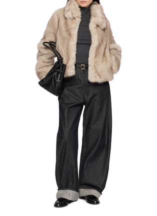 模特儿示范图 - 点击放大 - DUNST - Cropped Fur Jacket