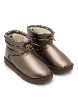细节 - 点击放大 - D.FRANKLIN - Fur Lined Toggle Flat Boots