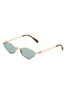 首图 - 点击放大 - MIU MIU - Main Collection Metal Cateye Sunglsees