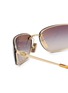 细节 - 点击放大 - MIU MIU - Fashion Show Metal Aviator Sunglasses