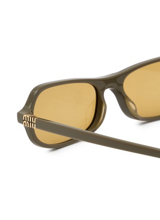 细节 - 点击放大 - MIU MIU - Main Collection Metal Aviator Sunglsees