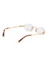 模特儿示范图 - 点击放大 - MIU MIU - Main Collection Metal Oval Optical Glasses