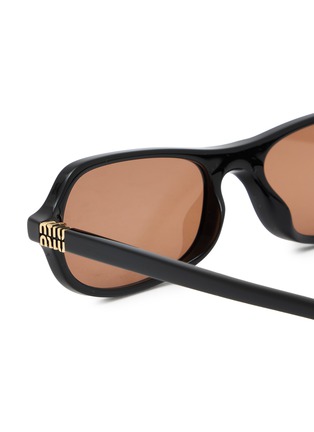 细节 - 点击放大 - MIU MIU - Main Collection Metal Aviator Sunglsees
