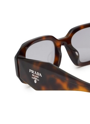 细节 - 点击放大 - PRADA - Acetate Rectangle Sunglasses
