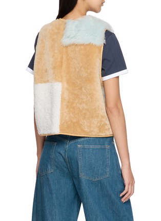 背面 - 点击放大 - ROSA MOSA - Patchwork Shearling Vest