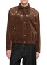 首图 - 点击放大 - FRITUR - Western Embroidered Velvet Bomber Jacket