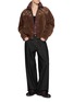 模特儿示范图 - 点击放大 - FRITUR - Western Embroidered Velvet Bomber Jacket