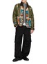 模特儿示范图 - 点击放大 - FRITUR - Crochet Patchwork Quilted Jacket
