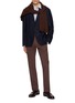 模特儿示范图 - 点击放大 - LARDINI - Floral Pin Single Breasted Blazer